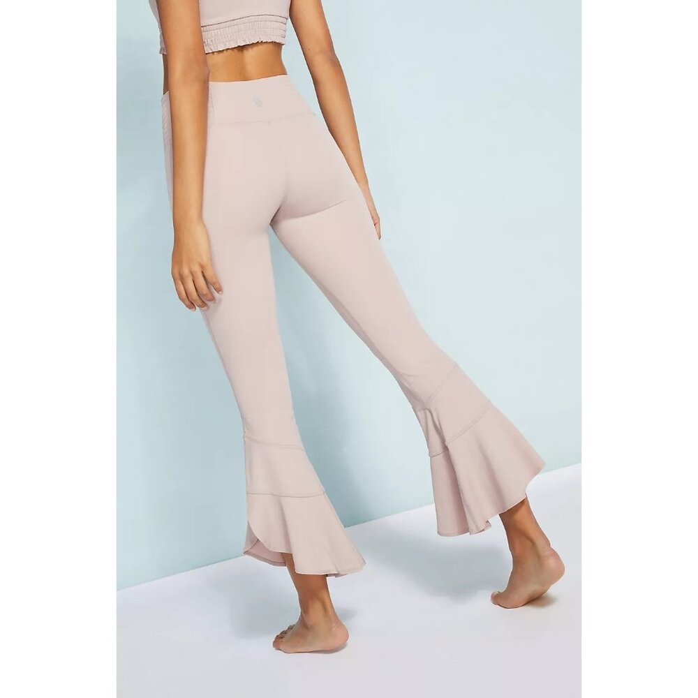 Free People Movement Starlight Pants Flared Leggings Blush Mauve Lilac Small - Picture 2 of 9